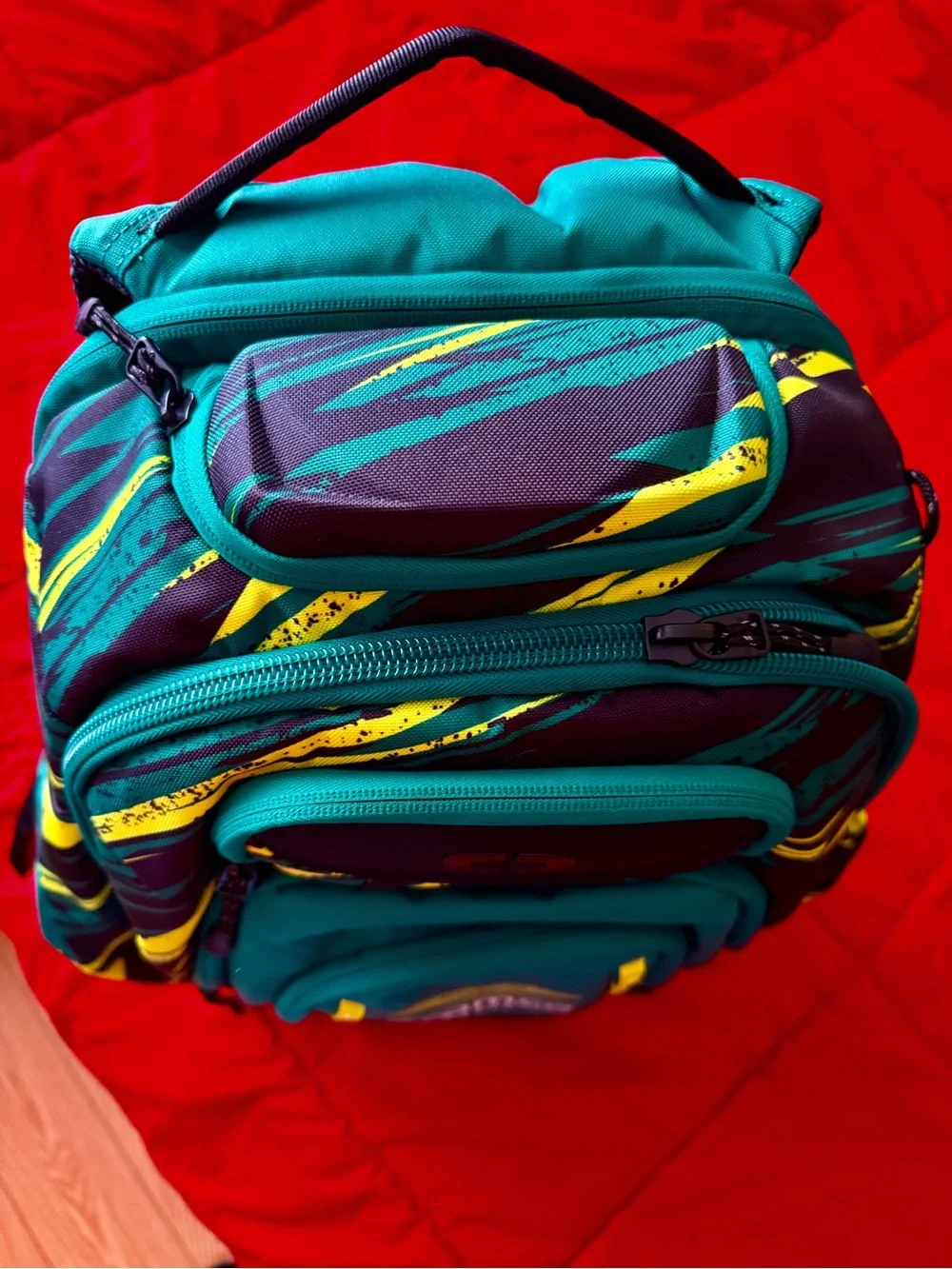 Aramco Aston Martin Green Team Backpack with Yellow Accents
